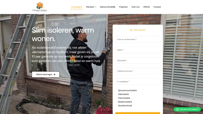 Website van Compact isolatie
