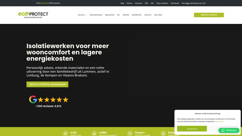 Website van Eco Protect BV