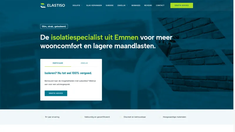 Website van Elastiso