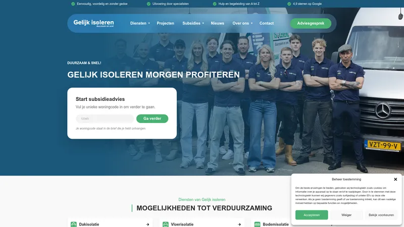 Website van GelijkIsoleren