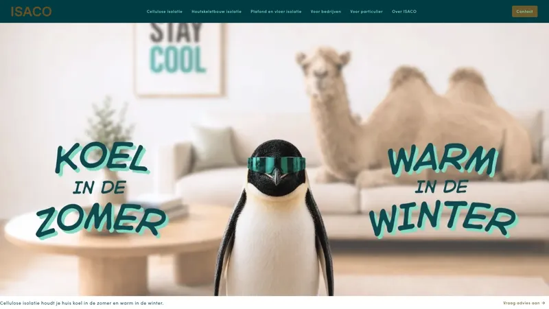 Website van Isaco B.V