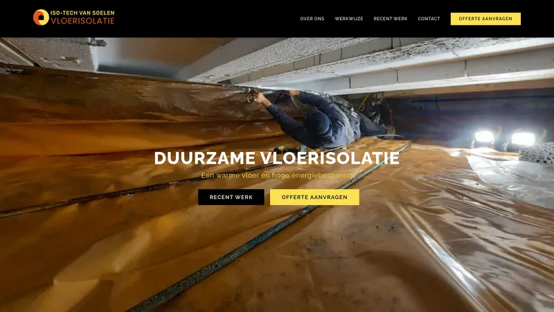 Website van Iso-Tech van Soelen - Vloerisolatie
