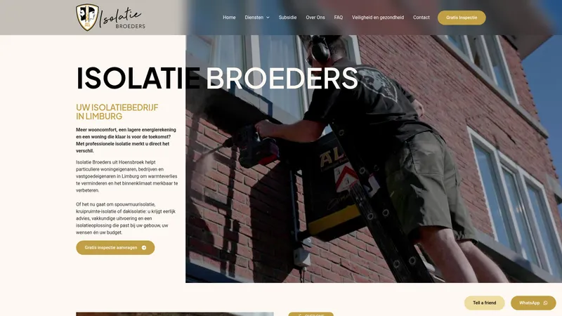 Website van Isolatie Broeders