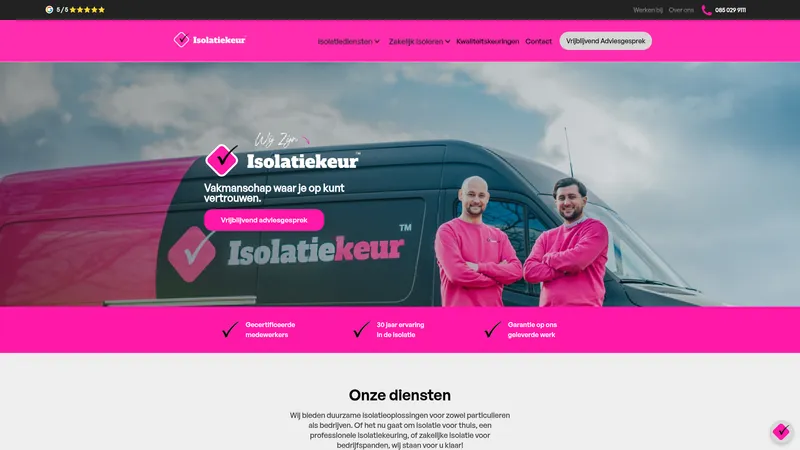 Website van Isolatiekeur