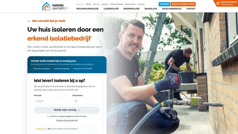 Website van Isolatiespecialist