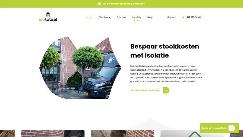Website van Isototaal B.V.