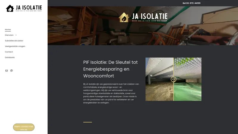 Website van Ja isolatie