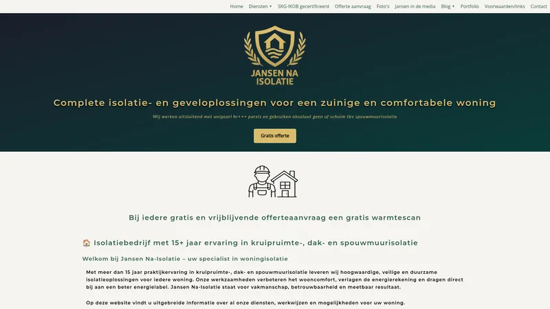 Website van Jansen Na isolatie
