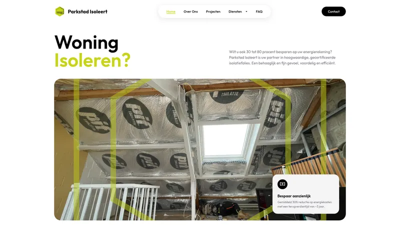 Website van Parkstad Isoleert