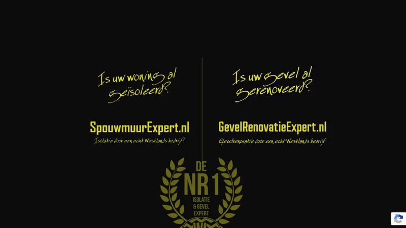 Website van Spouwmuurexpert b.v